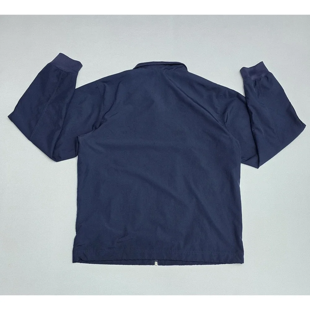 Nike Sportswear Navy Blue Full Zip Track Jacket Mens Lrg Mesh Lined Windbreaker